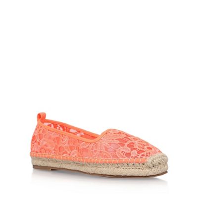 KG Kurt Geiger Orange 'Mimosa' flat espadrille sneakers